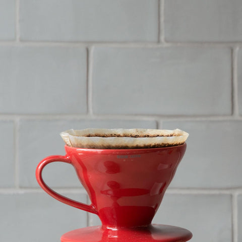 V60 Ceramic Dripper Pot Set 01 Red - VDS-3012R