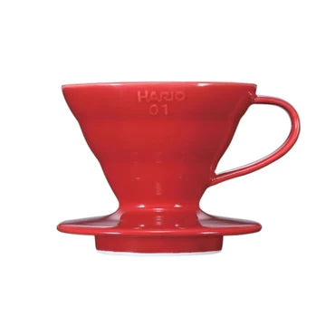 V60 Ceramic Dripper Pot Set 01 Red - VDS-3012R